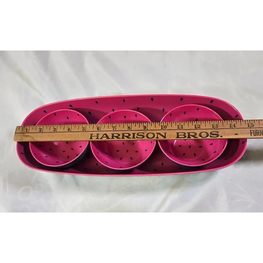 Watermelon Pattern Mainstays Melamine Condiment Serveware Bowl Set